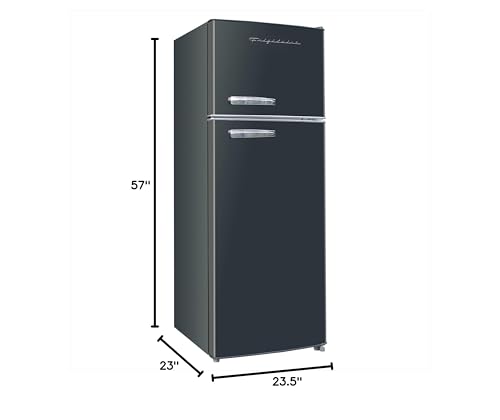 Retro Apartment Size Refrigerator with Top Freezer