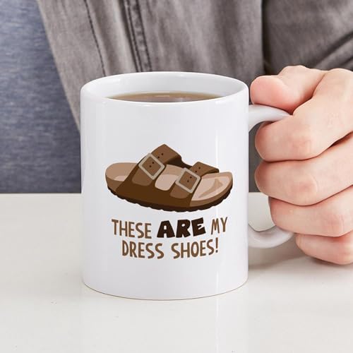 Mug: Personalized 'These Are My Dress Shoes!' Design, 11oz Capacity