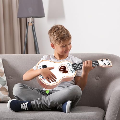 Raimy 17in Ukulele Guitar for Kids - Educational Musical Toy for Beginner Toddler