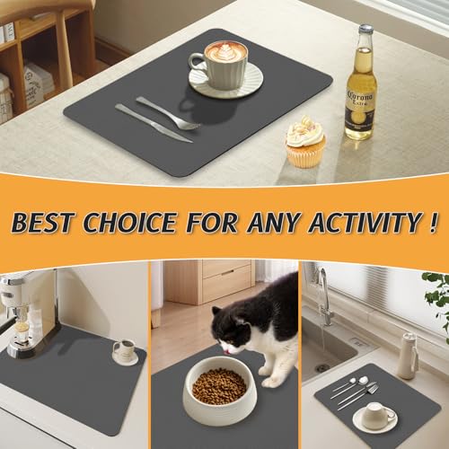 Super Absorbent Coffee Bar Mat for Countertops