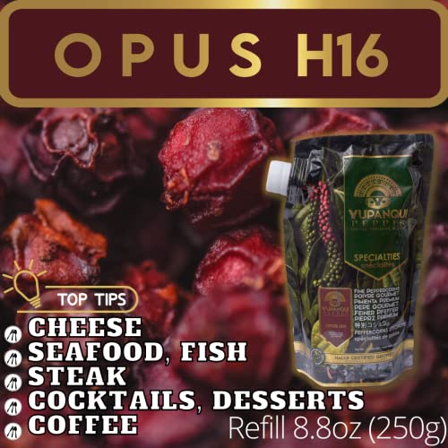 Yupanqui OPUS H16 Exotic Burgundy Organic Peppercorns