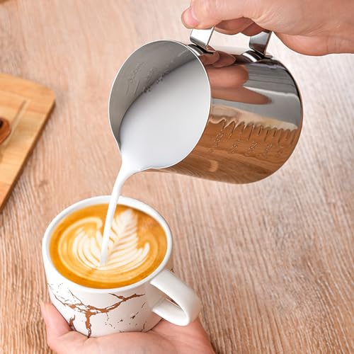 Stainless Steel Milk Frothing Pitcher 20oz - Espresso Machine Accessories