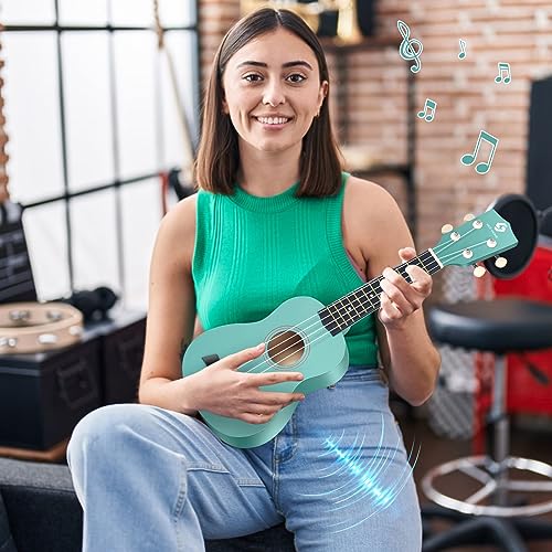 Beginner's 21 inch Hawaiian Soprano Ukulele in Green