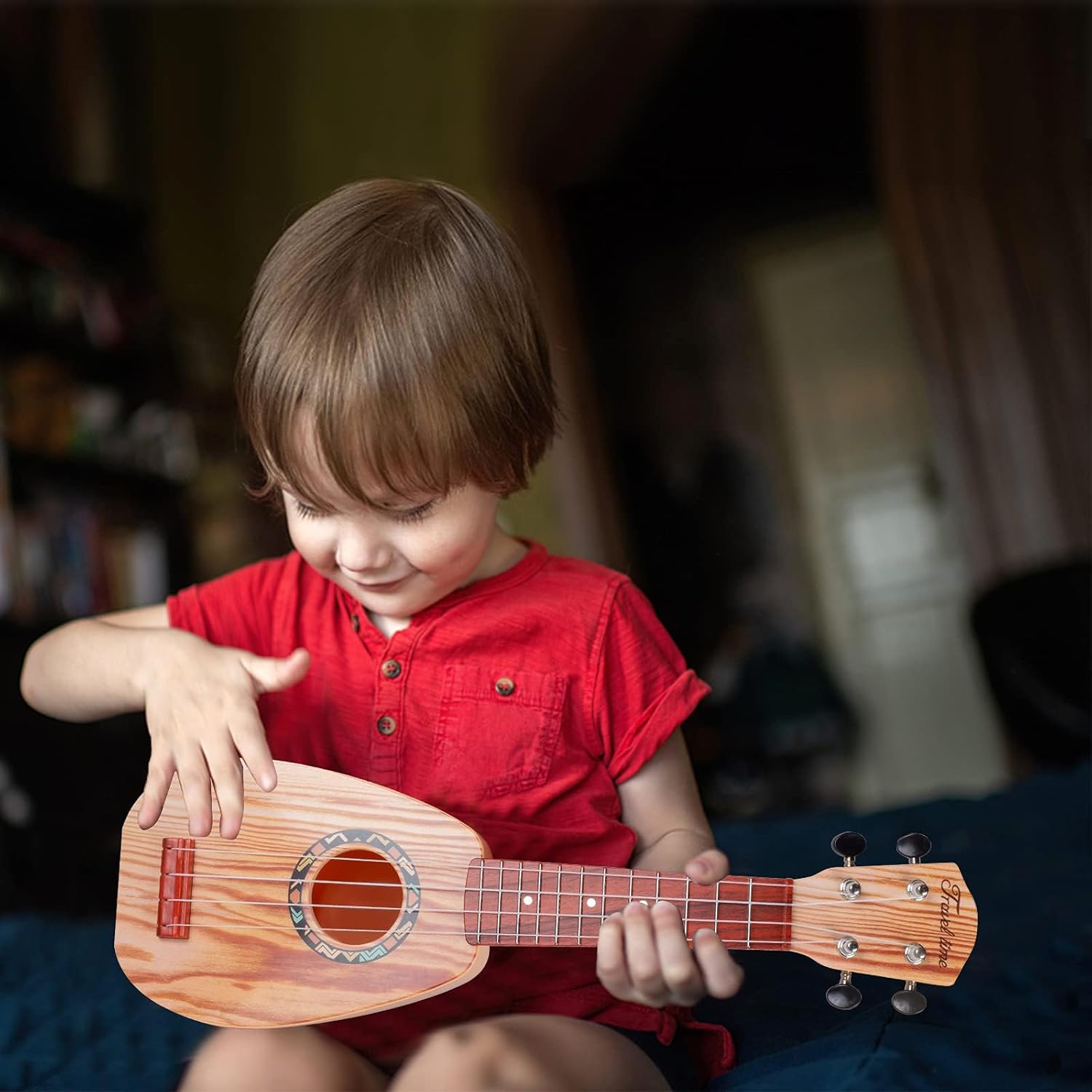 Kids 17 Inch Ukulele Guitar Toy - Educational Musical Instrument for Toddler Beginners